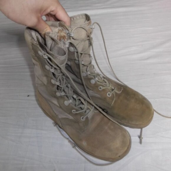 HOT WEATHER DESERT TAN MILITARY COMBAT VIBRAM SOLES 6.5R BOOTS SS 8470 main image 6